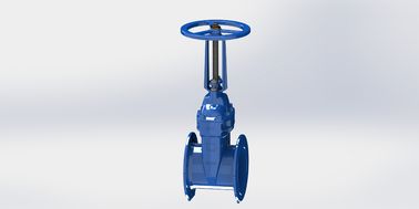 Válvula de vedação macia resistente à corrosão Tipo de válvula de porta de água com operação manual / elétrica