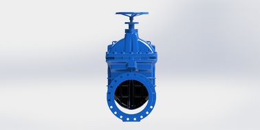Válvula de porta AWWA de ferro dúctil resistente, assentada, com roda de mão levantada ou sem tronco levantado