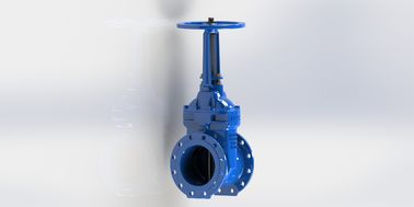 Valva de porta de água de alta capacidade de fluxo com vedação EPDM e material de ferro dúctil