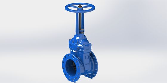 BS Design Válvula de Portão de Água Padrão com classificação de pressão PN25 em tamanhos de 2 a 32 polegadas e revestimento epoxi para redes de distribuição de água