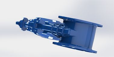 Tipo de flange de ferro dúctil durável válvula de porta de jugo de parafuso exterior