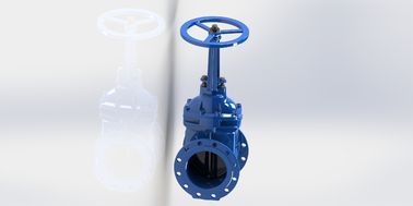 Válvula de abertura de água de vedação suave de flange industrial com alta capacidade de fluxo