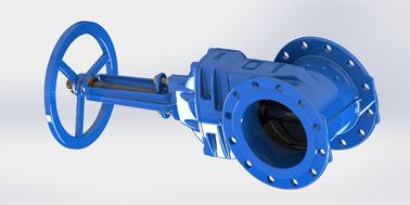Válvula de abertura de água de vedação suave de flange industrial com alta capacidade de fluxo