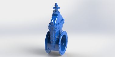 Tipo de flange de ferro dúctil durável válvula de porta de jugo de parafuso exterior
