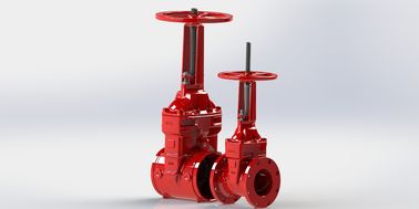 Flange ou Groove Tipo Ul Portão de válvula não levantando tronco resistente sentado ferro dúctil