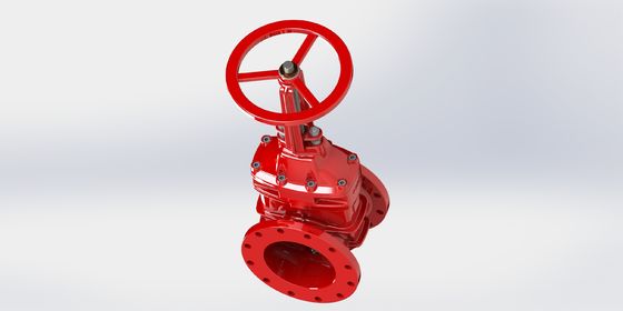 Válvula de porta UL FM com ligação em flanges/cravos e revestimento epoxídico ligado por fusão para sistemas de tubulação selada EPDM