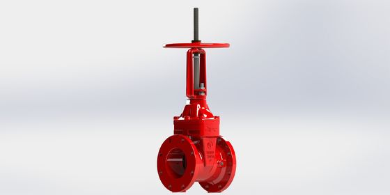 Válvula de porta UL FM com ligação em flanges/cravos e revestimento epoxídico ligado por fusão para sistemas de tubulação selada EPDM
