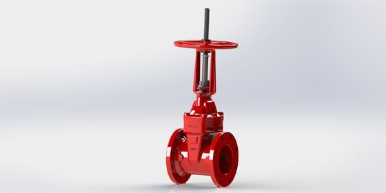 Válvula de porta UL FM com ligação em flanges/cravos e revestimento epoxídico ligado por fusão para sistemas de tubulação selada EPDM