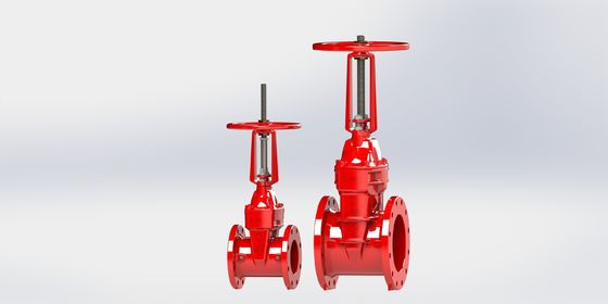 Válvula de porta UL FM com vedação EPDM e revestimento epoxi ligado por fusão para sistemas de combate a incêndios