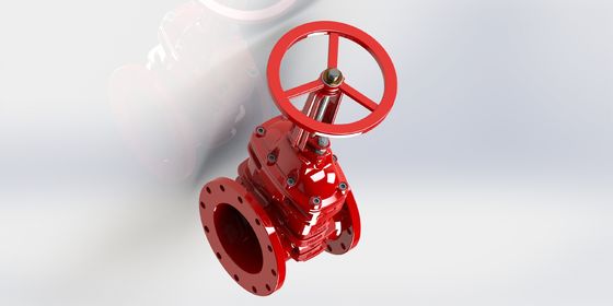 Válvula de porta UL FM com vedação EPDM e revestimento epoxi ligado por fusão para sistemas de combate a incêndios