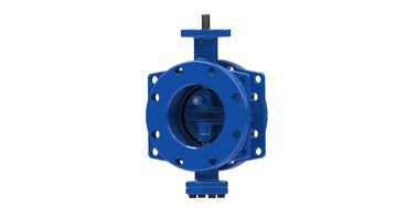 Conexão de flange válvula de borboleta dupla excêntrica durável versátil para industrial
