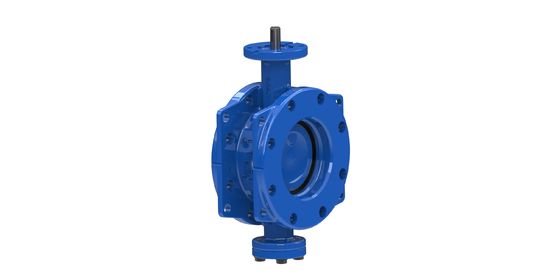 Válvula de borboleta dupla excêntrica com disco de aço inoxidável e selo EPDM para aplicações aquáticas com certificado FM