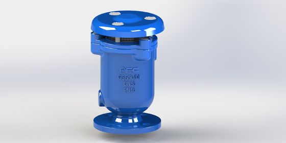 Válvula de liberação de ar de combinação de ferro dúctil com flutuador de aço inoxidável e vedação de assento resistente para sistemas de fluidos