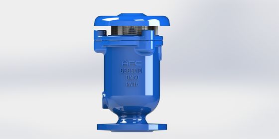 Válvula de liberação de ar de combinação de ferro dúctil com ligação roscada e flange e flutuador de aço inoxidável para sistemas de transporte de fluidos
