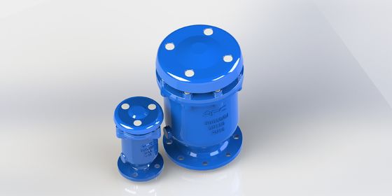 Válvula de liberação de ar de combinação de ferro dúctil com ligação roscada e flange e flutuador de aço inoxidável para sistemas de transporte de fluidos