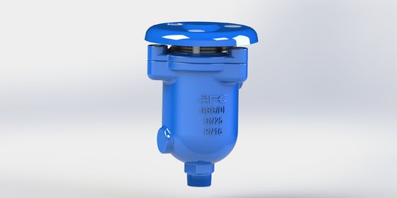 Válvula de liberação de ar combinada com flutuador de aço inoxidável e ligação de flange roscada para sistemas de pressão PN10-16-25