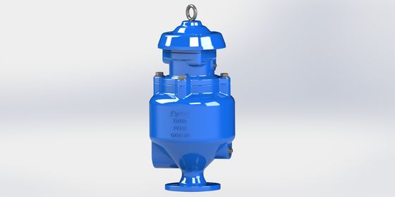 Válvula de liberação de ar de esgoto de ferro dúctil com conexão de flange/rosca para sistemas de esgoto DN50-DN200
