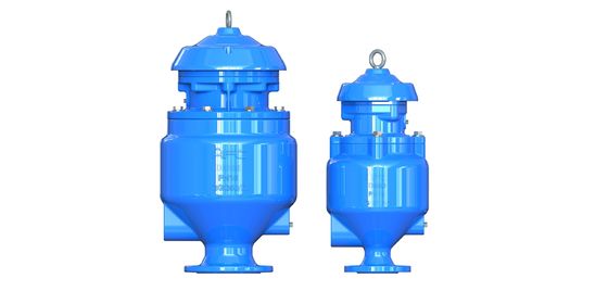Válvula de descarga de ar de esgoto com gama de tamanhos DN50-DN200, peças internas 316SS e classificações de pressão PN10-PN40