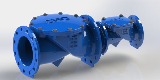 DN50-700 válvula de retenção flexível com material de vedação EPDM e conexão final de flange PN16 para controlo de fluxo de tubulação de água