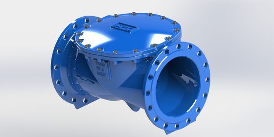 EN12266 Norma de ensaio Valva de controlo flexível de balanço com tipo de ligação de flange e material de vedação EPDM para controlo de fluidos industriais