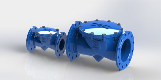 Válvula de verificação flexível oscilante certificada ISO com material de vedação EPDM para faixa de temperatura de 0-80 ℃