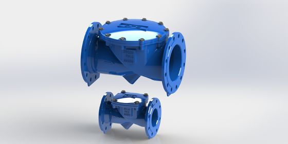 Válvula de Retenção Oscilante de Ferro Dúctil com Flange e Vedação EPDM para Controle de Tubulação Industrial
