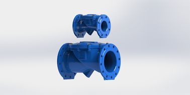 Válvula de controlo flexível de balanço de ferro dúctil com flange duplo de tecido reforçado de nylon
