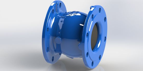 PN25 válvula de retenção de pressão com construção de ferro dúctil e ligação de extremidade de flange para prevenção fiável do refluxo