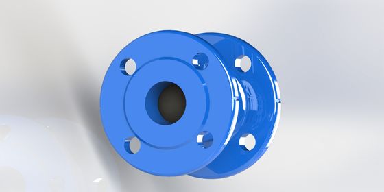 PN25 válvula de retenção de pressão com construção de ferro dúctil e ligação da extremidade da flange