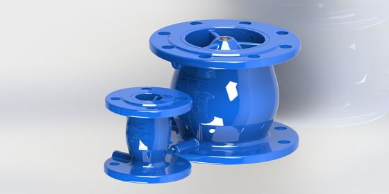 PN25 válvula de retenção de pressão com construção de ferro dúctil e ligação de extremidade de flange para aplicações industriais