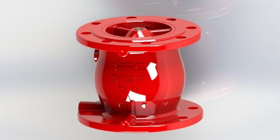 Válvula de travagem de ferro dúctil com ligação rápida de fechamento e de terminação de flange para sistemas de tratamento de água