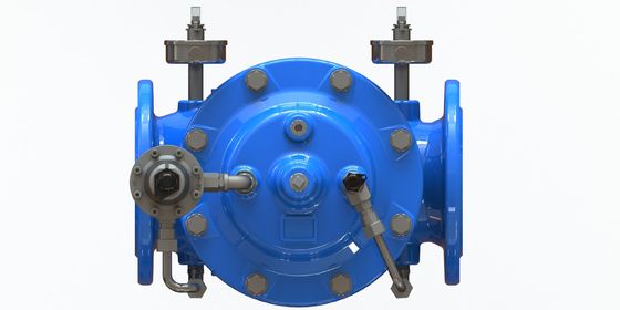 GGG50 válvula de redução de pressão de água de ferro fundido com piloto de aço inoxidável 304 e reforço de nylon com diafragma EPDM