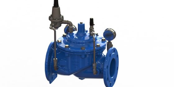Válvula de redução da pressão da água de ligação à flange com assento SS304 e superfície revestida por epoxi para maior durabilidade