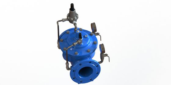 Válvula de redução da pressão da água de ligação à flange com assento SS304 e superfície revestida por epoxi para maior durabilidade