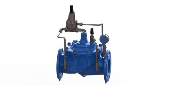 PN10 válvula de manutenção de pressão mínima com ligação de flange e construção de ferro dúctil para utilização industrial