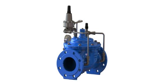 PN10 válvula de manutenção de pressão mínima com ligação de flange e construção de ferro dúctil para utilização industrial
