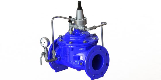 Valva de manutenção da pressão com diafragma de nylon reforçado e ligação de flange para pressão máxima PN25