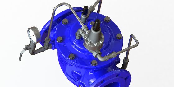 Valva de manutenção da pressão de ferro dúctil com ligação de flange e pressão máxima PN25