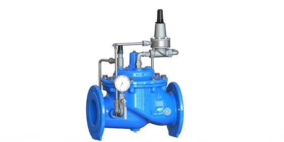 Válvula de Manutenção de Pressão Máxima PN25 com Construção em Ferro Dúctil para Aplicações de 0-80°C