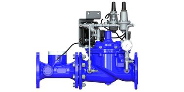 Material piloto SS304 Azul RAL 5005 NSF61 válvula de controlo de água feita de ferro dúctil para conservação e gestão de água