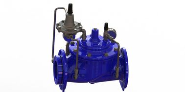 Válvula de controle de fluxo piloto de aço inoxidável com ativação manual do selo EPDM para faixa de temperatura de 0 a 80 ° F PN10/16/25