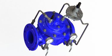 EN1074-5 Válvula de controle de fluxo hidráulica durável de ferro dúctil padrão para faixa de temperatura de 0 a 80 graus Fahrenheit