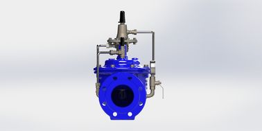 Válvula de controle de fluxo piloto de aço inoxidável com ativação manual do selo EPDM para faixa de temperatura de 0 a 80 ° F PN10/16/25