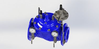 Manual azul Ral5005 válvula de controle de fluxo de aço inoxidável para tubos de ferro dúctil modelo A400