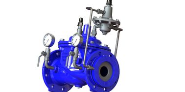 Bleu Ral5005 EPDM Sealing A400 Valve de Controle de Fluxo SS304 Pilot
