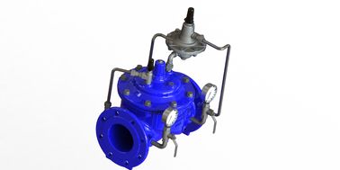 Válvula de controlo de fluxo de aço inoxidável EPDM Seal PN10 Acionada com tubo de controlo de ferro dúctil