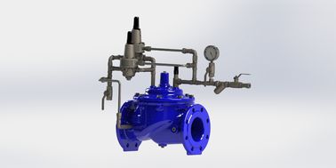 Conexão do extremo da flange válvula de diafragma operada hidraulicamente com reforço de nylon e diafragma EPDM