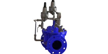 Flanqueamento final Pressão exata válvula de controle de pressão antecipada Dinâmicamente EPDM PN10-25 Azul EN1074-5