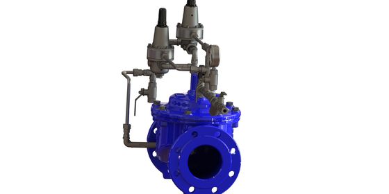 PN25 válvula de anticipação de ondulação com ligação de extremidade de flange e reforço de nylon com diafragma EPDM