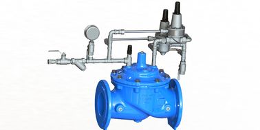 Flanqueamento final Pressão exata válvula de controle de pressão antecipada Dinâmicamente EPDM PN10-25 Azul EN1074-5